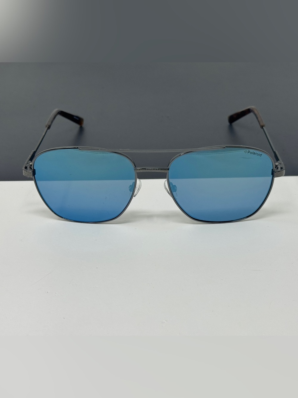 POLAROID PLD2068/S/X Black Mens Polarized Sunglasses 58-17-145 B:49 blue mirror